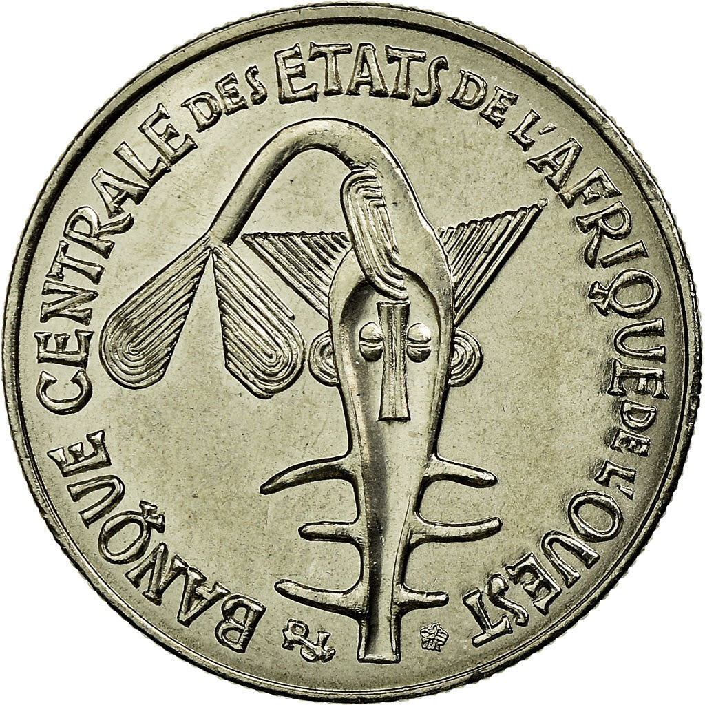 Coin, West African States, 50 Francs, 2004, MS(63), Copper-nickel, KM:6