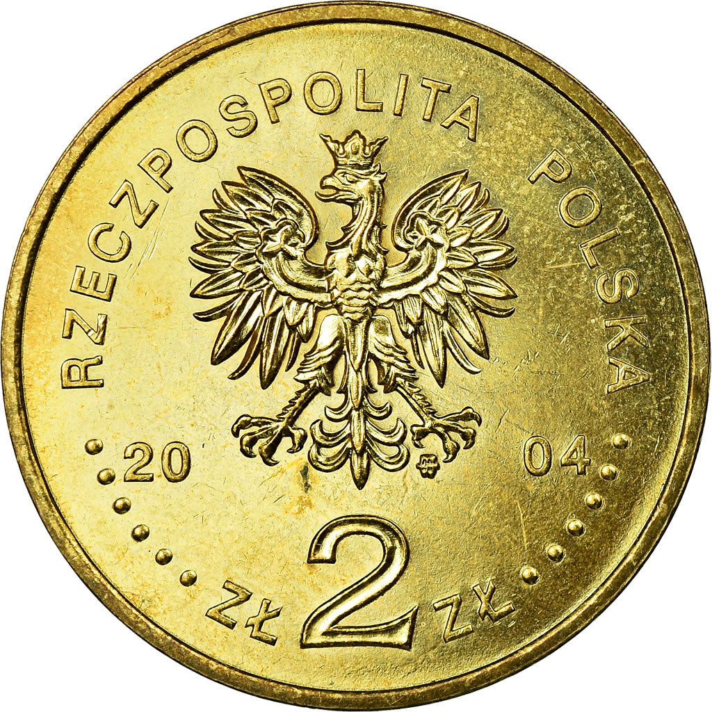 Münze, Polen, Olympics, 2 Zlote, 2004, Warsaw, SS, Messing, KM:516