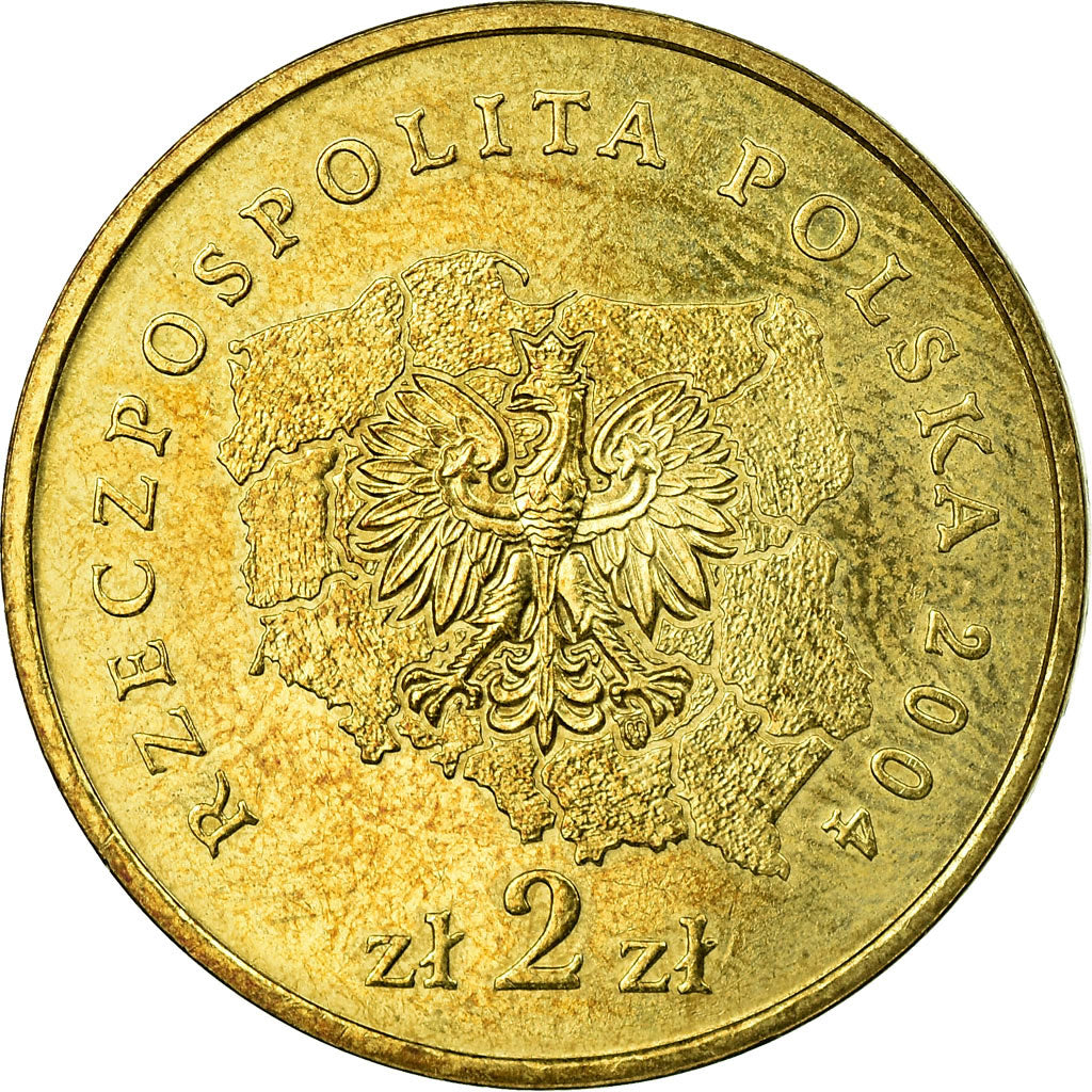 Moneda, Polonia, Wojewodztwo-Lubelskie, 2 Zlote, 2004, Warsaw, MBC, Latón