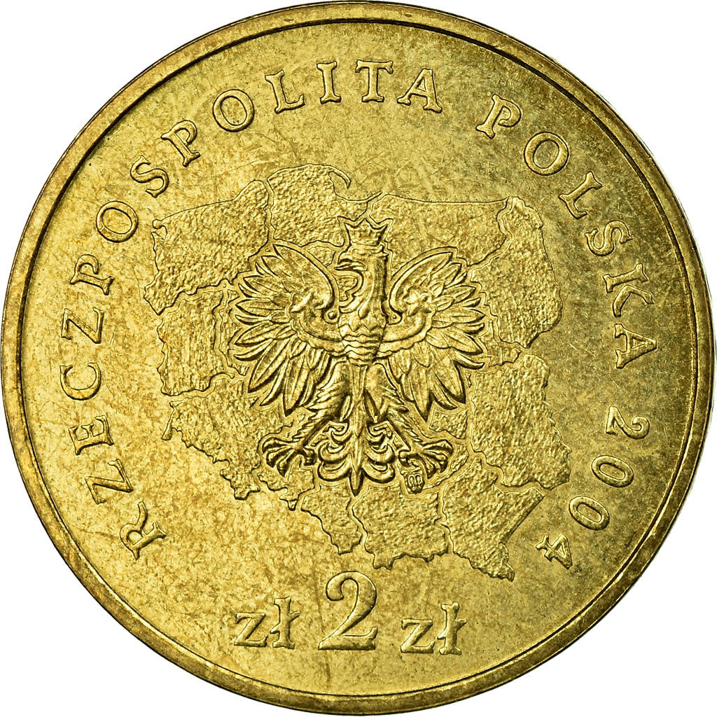 Coin, Poland, Wojewodztwo-Lubelskie, 2 Zlote, 2004, Warsaw, EF(40-45), Brass