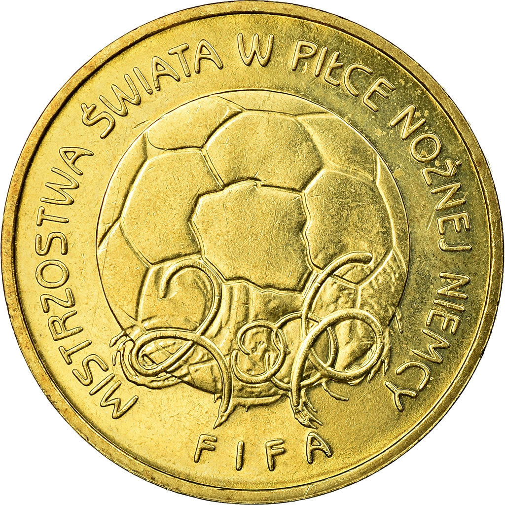 Moneda, Polonia, MISTRZOSTWA SWIATA W PItCE NOZNEJ NIEMCY - FIFA, 2 Zlote, 2006