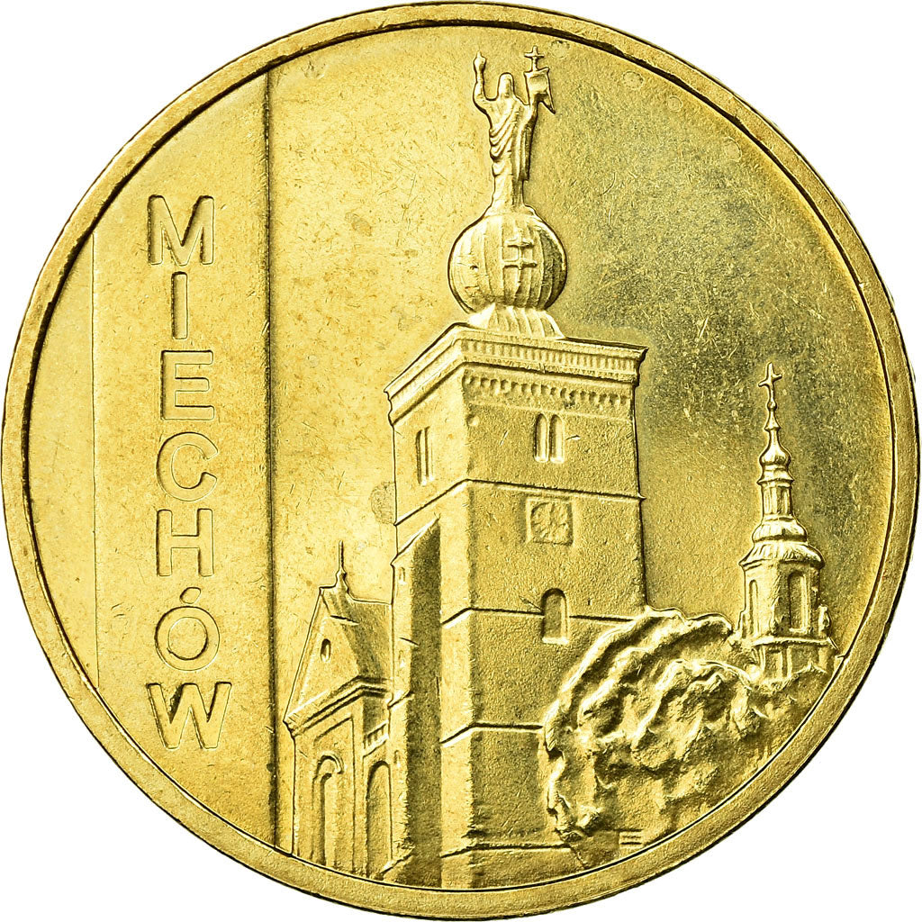 Münze, Polen, City of Miechow, 2 Zlote, 2010, Warsaw, SS, Messing, KM:760