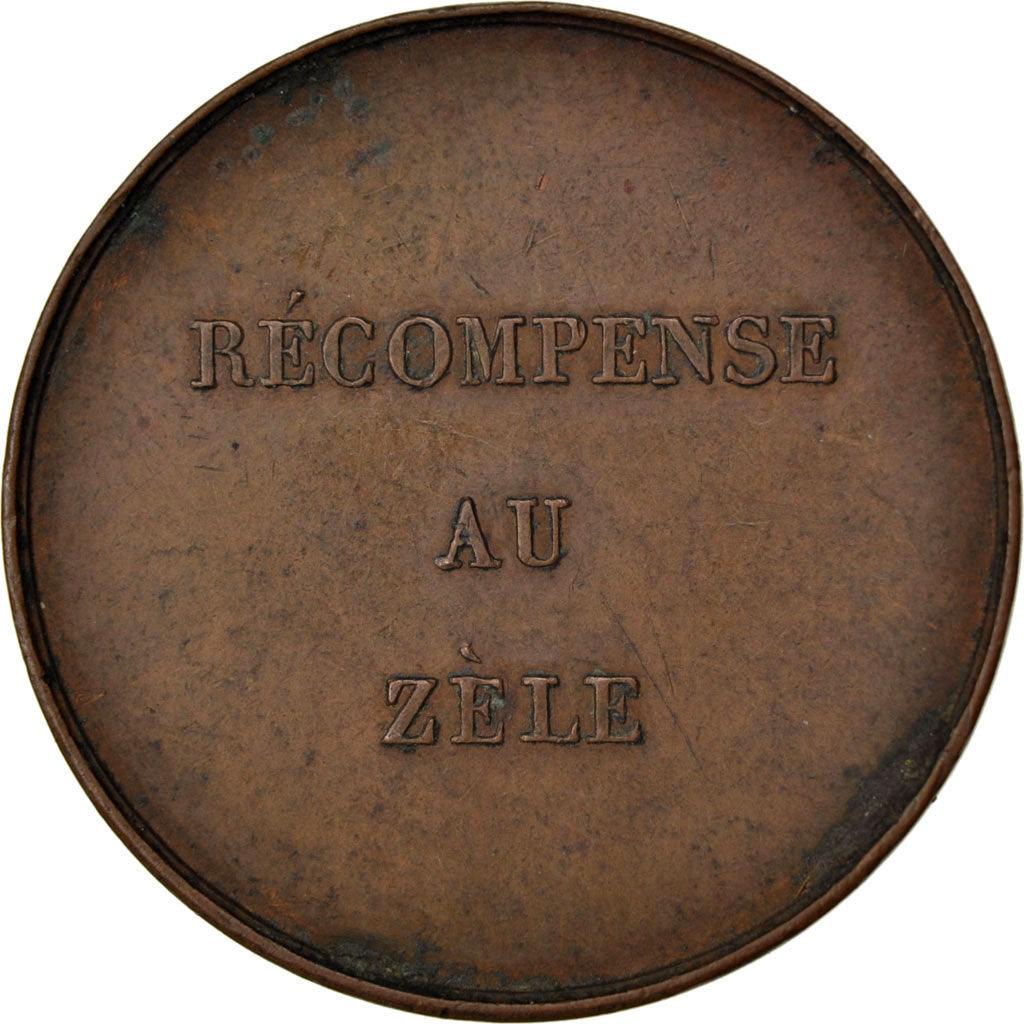 France, Masonic, Token, 1806, AU(55-58), Copper, Labouret #287, 8.54