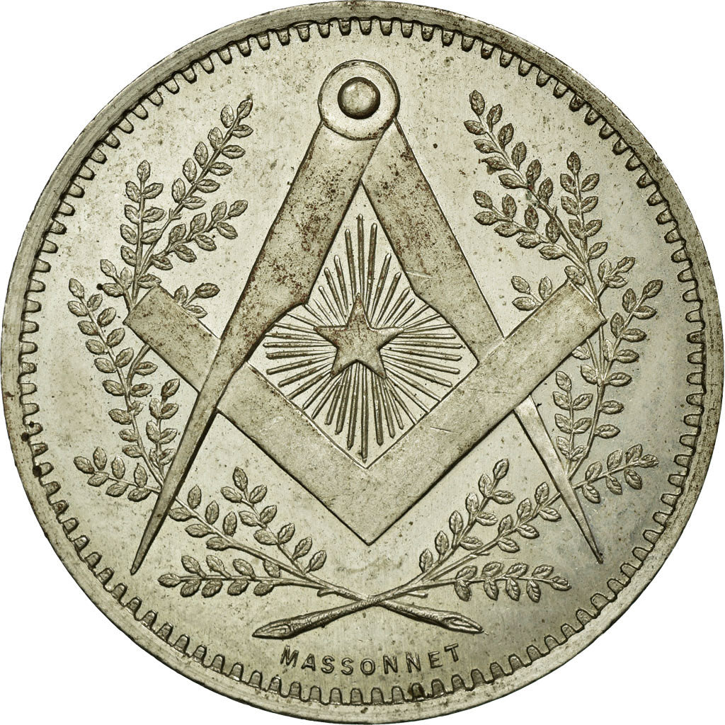 France, Token, Masonic, AU(55-58), Maillechort, Labouret:290