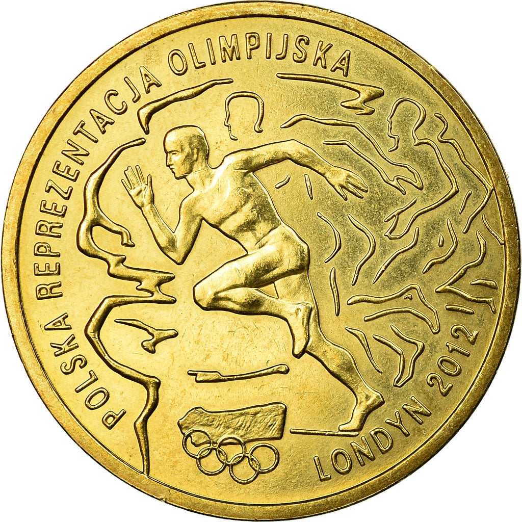 Coin, Poland, London Olympics, 2012; Polish Team, 2 Zlote, 2012, Warsaw