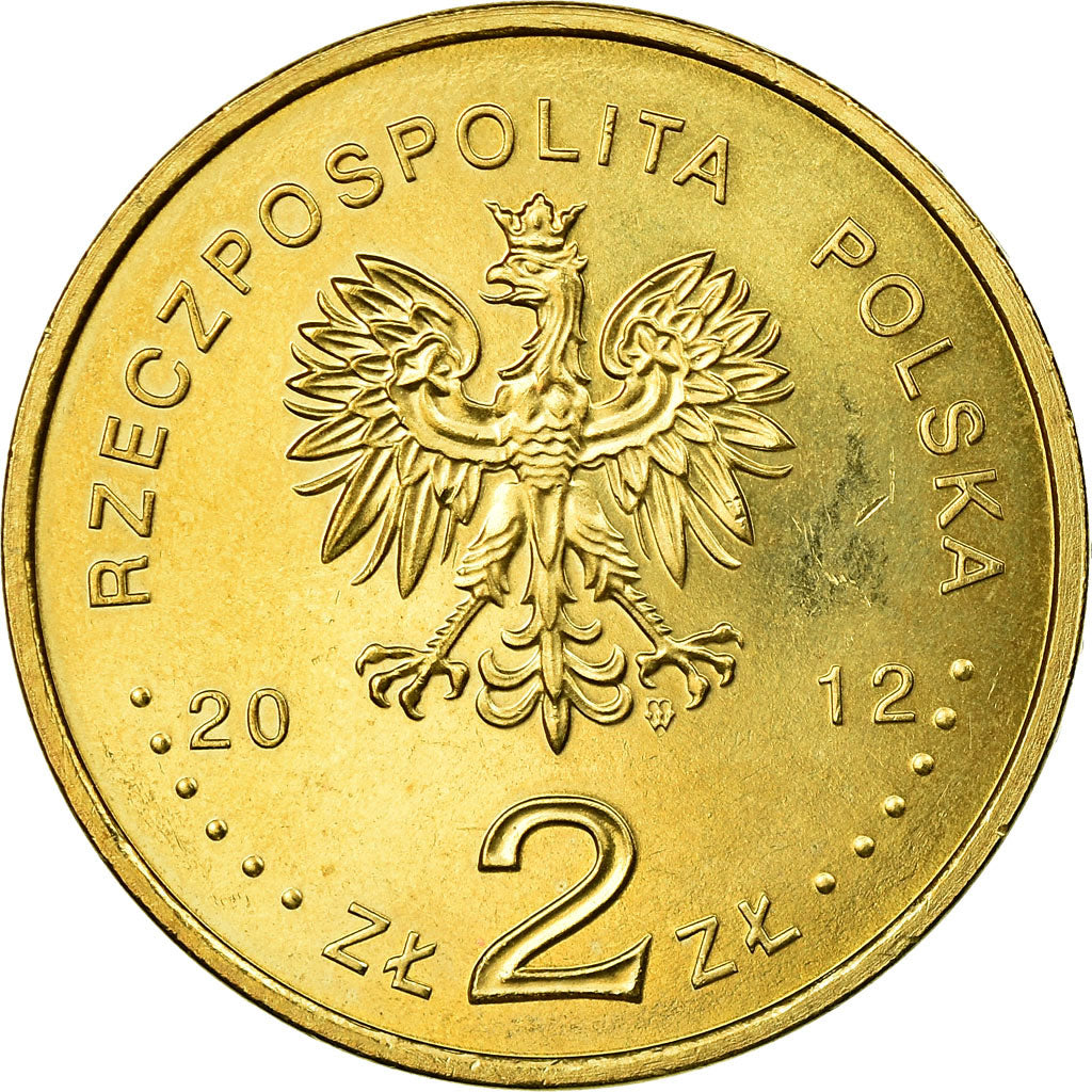 Moeda, Polónia, Orzel, submarine, 2 Zlote, 2012, Warsaw, AU(55-58), Latão