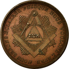 Francia, Token, Masonic, 1822, EBC, Cobre, Labouret:314