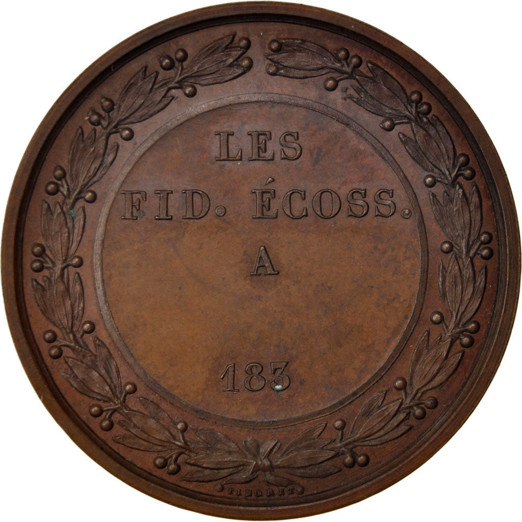 France, Masonic, Token, AU(55-58), Dubois, Copper, Labouret #232, 16.51