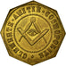 France, Token, Masonic, AU(55-58), Brass, Labouret:178