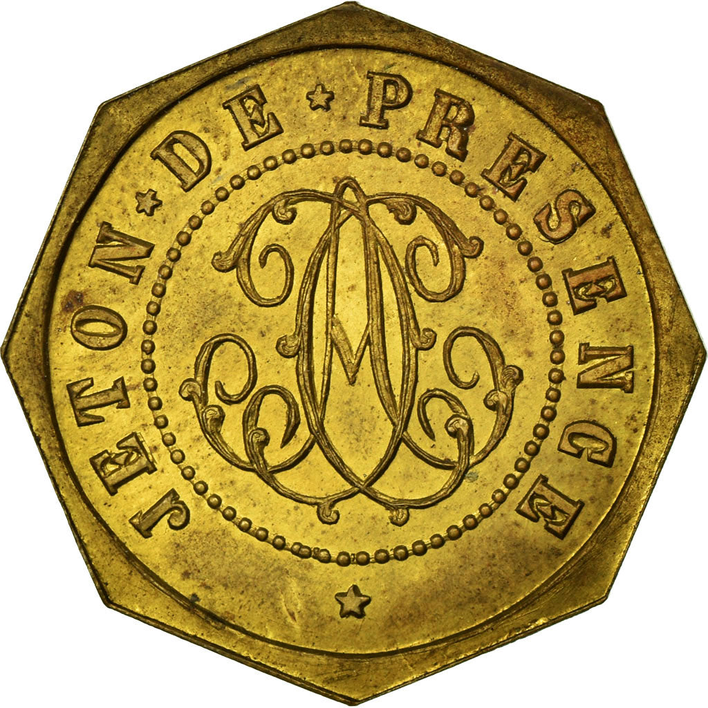 France, Token, Masonic, AU(55-58), Brass, Labouret:178