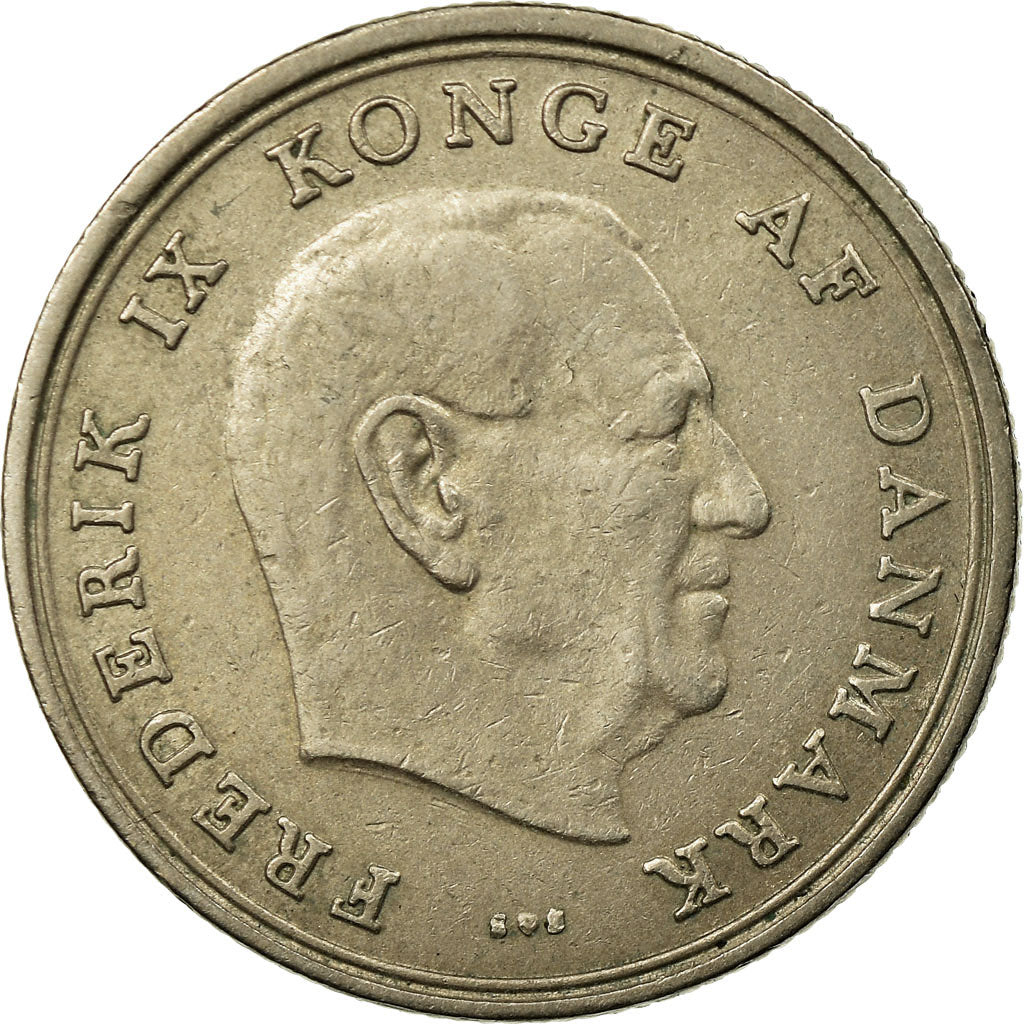 Moeda, Dinamarca, Frederik IX, Krone, 1972, Copenhagen, EF(40-45)