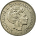 Moneda, Dinamarca, Margrethe II, Krone, 1973, Copenhagen, MBC, Cobre - níquel
