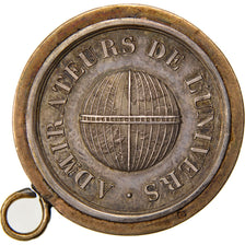 France, Masonic, Token, 1836, AU(55-58), Silver, Labouret #81, 5.93