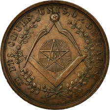 Frankrijk, Token, Masonic, 1820, PR, Koper, Labouret:184