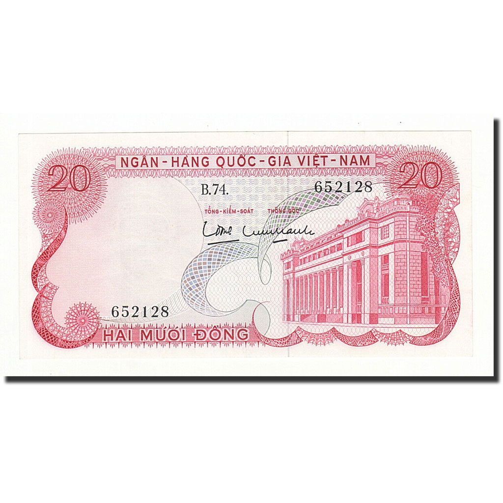 Banknote, South Viet Nam, 20 D<ox>ng, 1969, KM:24a, UNC(65-70)