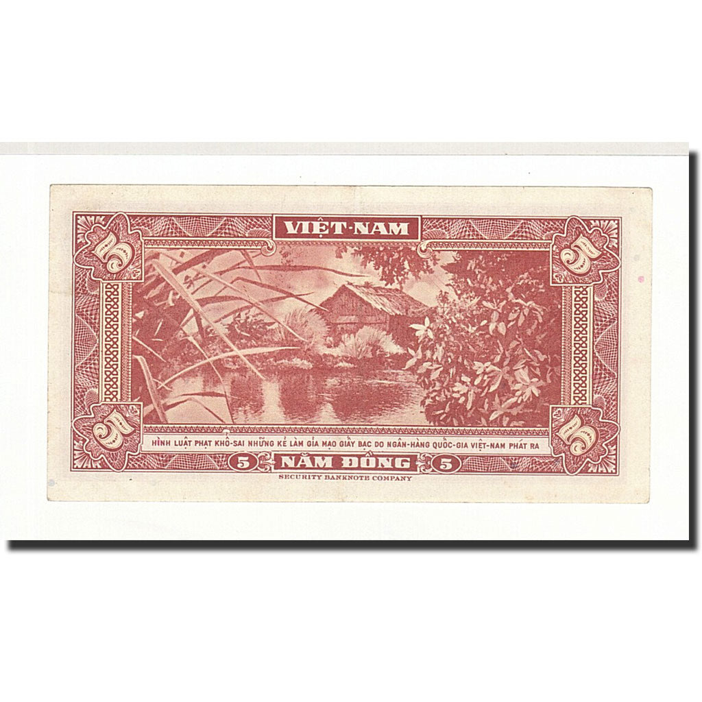 South Viet Nam, 5 Dong, 1955, KM:13a, AU(50-53)