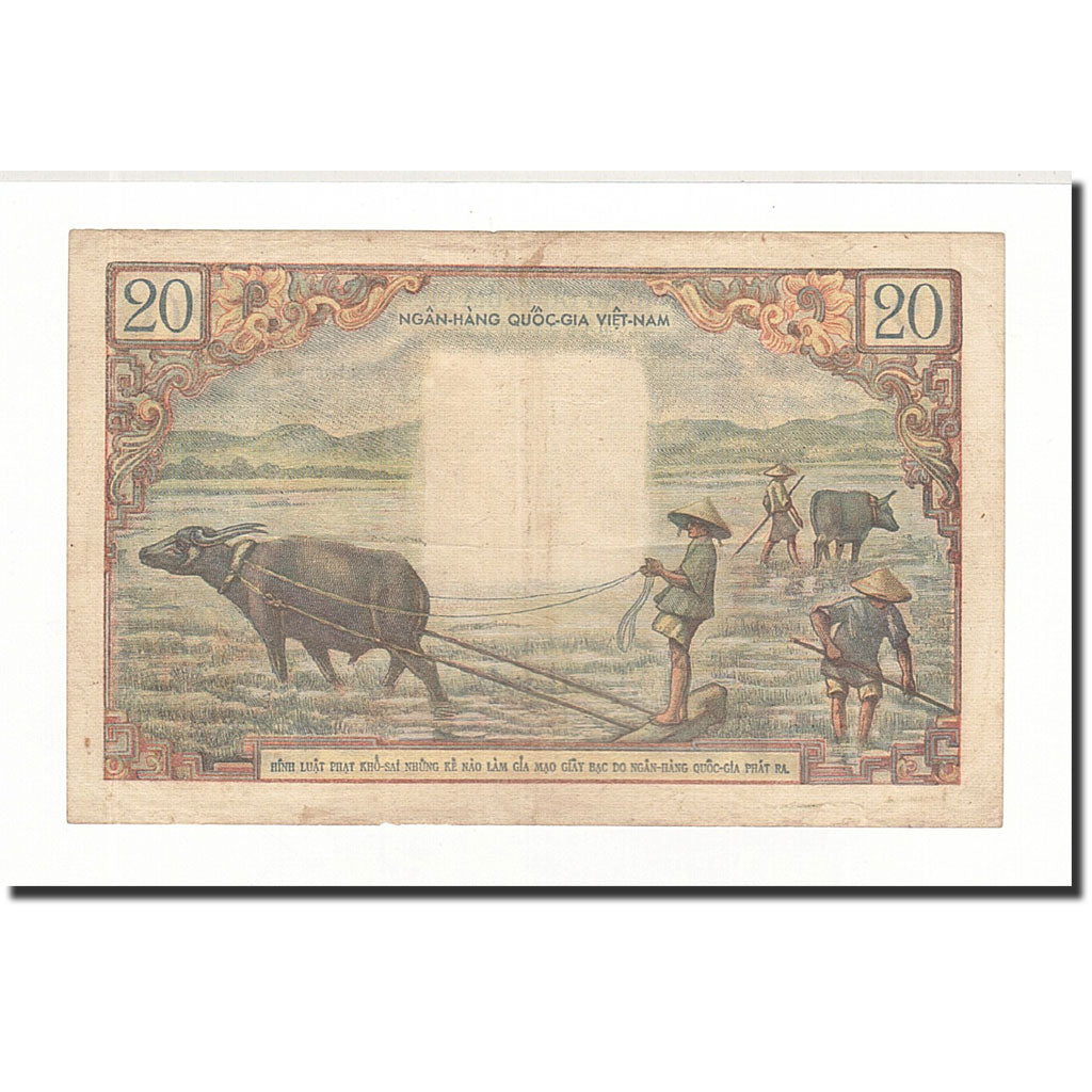South Viet Nam, 20 Dong, 1956, KM:4a, EF(40-45)