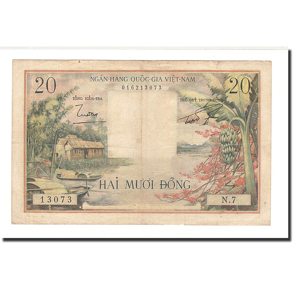 South Viet Nam, 20 Dong, 1956, KM:4a, EF(40-45)