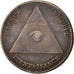 France, Token, Masonic, Loge Le Grand Sphinx, 1804, EF(40-45), Silver