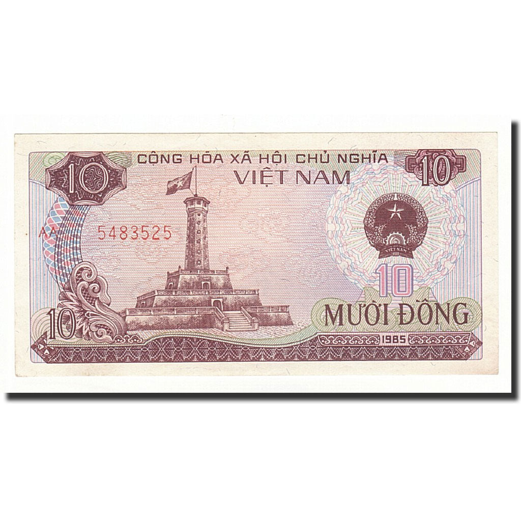 Banknote, Vietnam, 10 D<ox>ng, 1985, KM:93a, UNC(65-70)