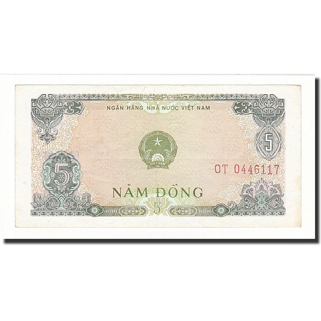 Banknote, Vietnam, 5 D<ox>ng, 1976, KM:81a, AU(50-53)
