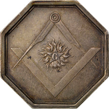 France, Masonic, Token, 1830, AU(55-58), Silver, Labouret #149, 8.83