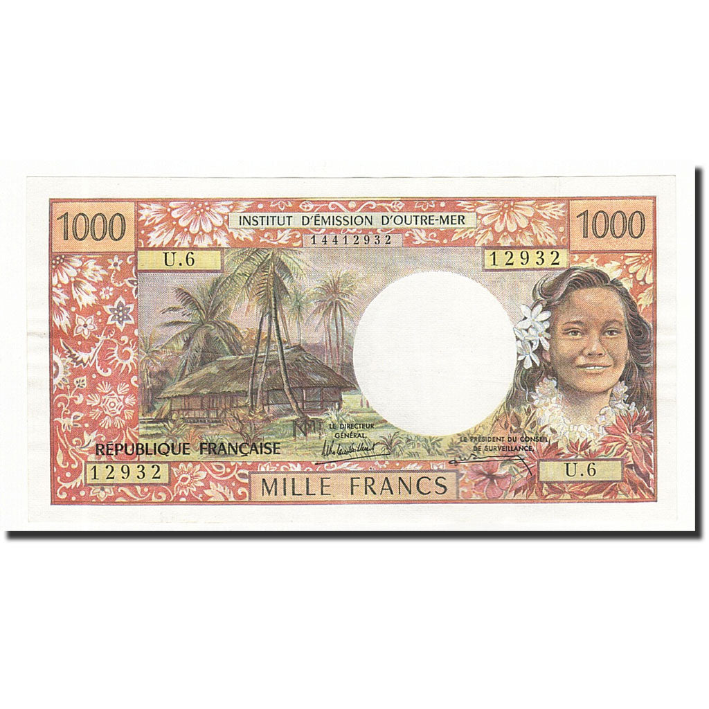 Banconote, Tahiti, 1000 Francs, 1985, KM:27d, BB+