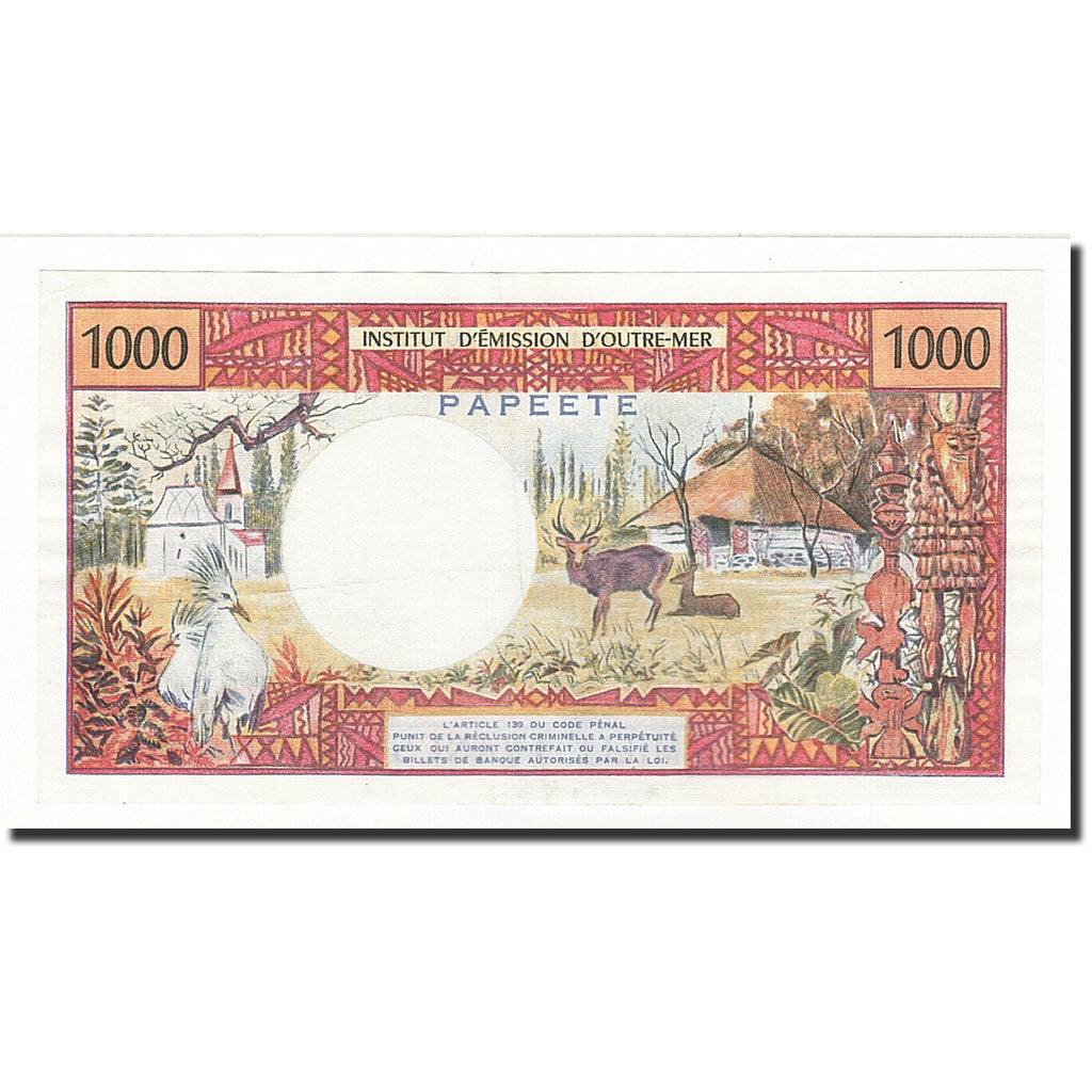 Banconote, Tahiti, 1000 Francs, 1985, KM:27d, BB+