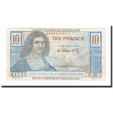 Saint Pierre and Miquelon, 10 Francs, 1950, KM:23, EF(40-45)