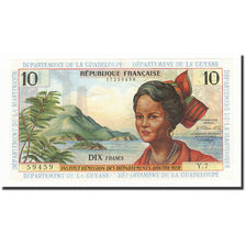 Billet, French Antilles, 10 Francs, 1964, KM:8b, NEUF