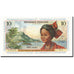 Geldschein, French Antilles, 10 Francs, 1964, KM:8b, UNZ
