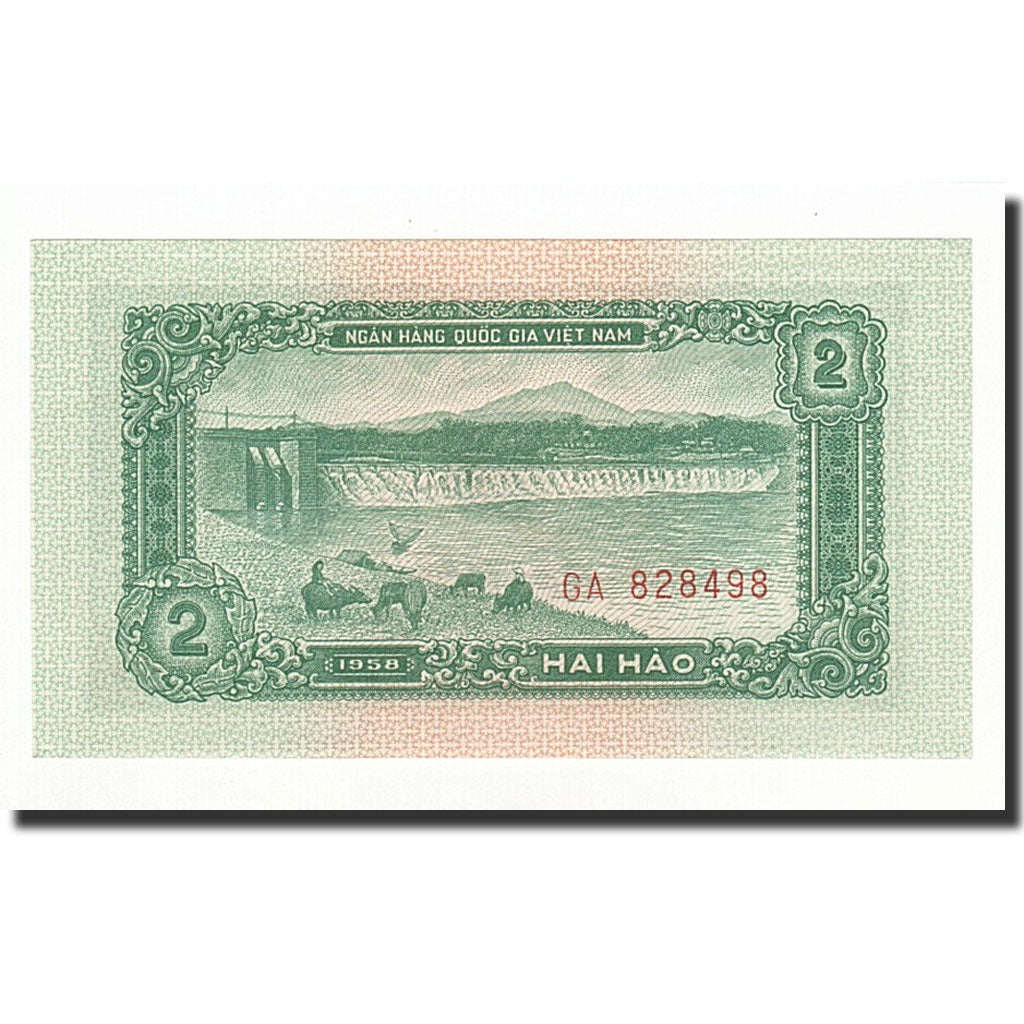 Banconote, Vietnam, 2 Hao, 1958, KM:69a, FDS
