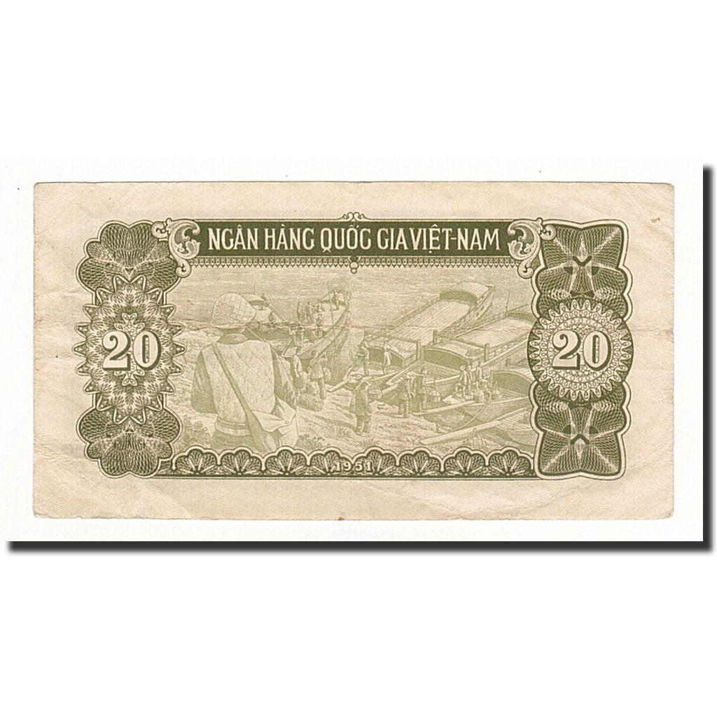 Vietnam, 20 Dong, 1951, KM:60b, VF(20-25)