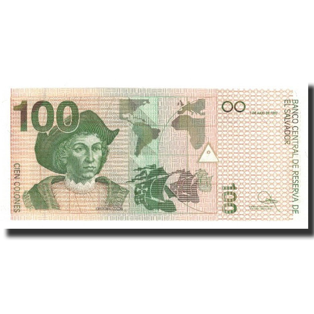 El Salvador, 100 Colones, KM:151a, 1997-04-18, UNC