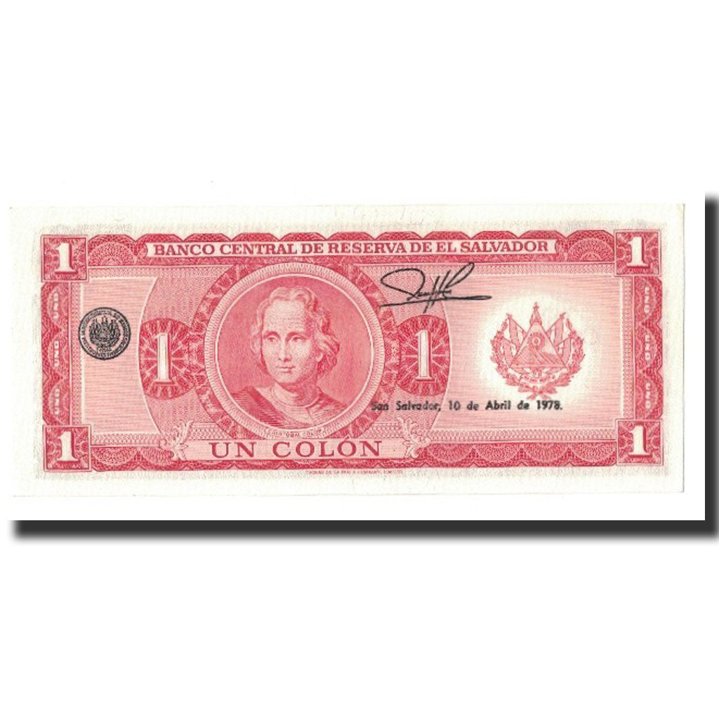 Banknote, El Salvador, 1 Colon, 1976-10-28, KM:123a, UNC(65-70)