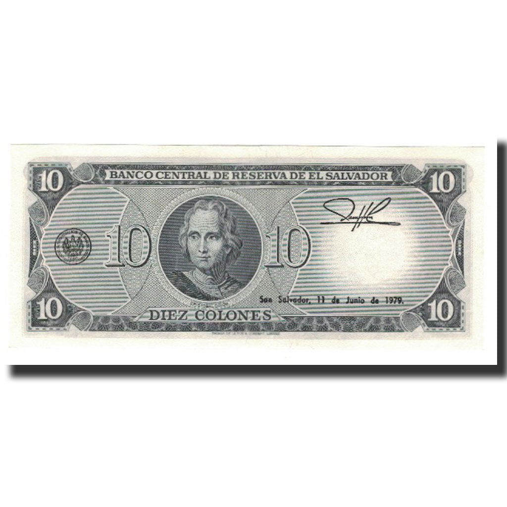 Billete, 10 Colones, El Salvador, KM:118a, 1976-06-24, UNC