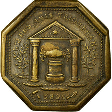 France, Token, Masonic, 1826, EF(40-45), Copper, Labouret:130