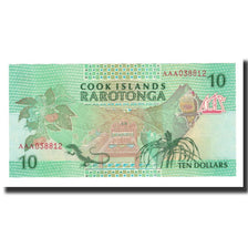 Billete, 10 Dollars, Undated (1992), Islas Cook, KM:8a, UNC