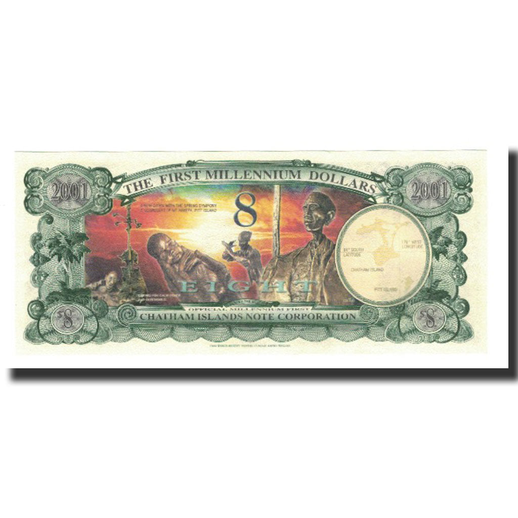 Billet, Nouvelle-Zélande, 8 Dollars, 2001, KM:New, NEUF