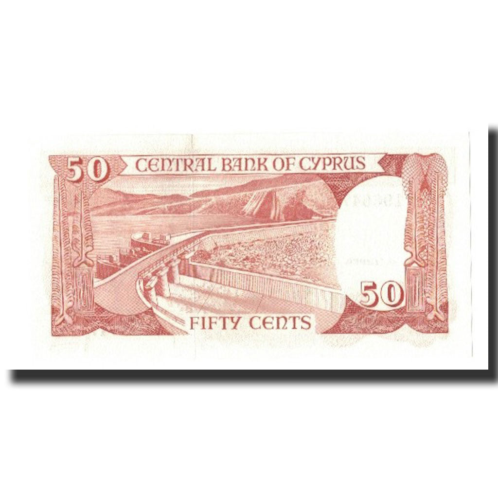 Banknote, Cyprus, 50 Cents, 1989-11-01, KM:52, UNC(65-70)