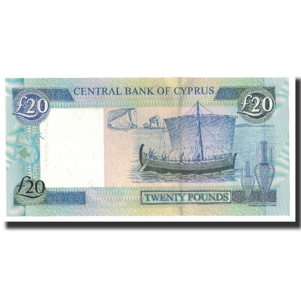 Banknote, Cyprus, 20 Pounds, 2004-04-01, KM:63c, UNC(65-70)