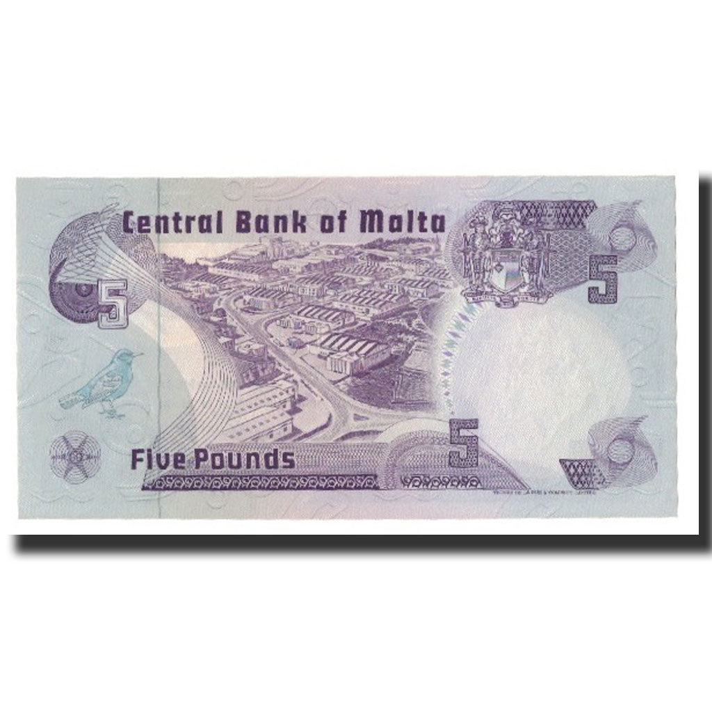 Banknote, Malta, 5 Liri, L.1967 (1979), KM:35a, UNC(65-70)