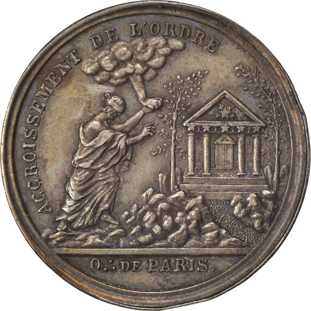 France, Masonic, Token, AU(50-53), Silver, Labouret #346, 9.77