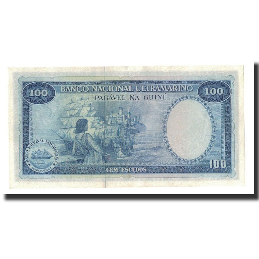 Banknot, Gwinea Portugalska, 100 Escudos, 1971-12-17, KM:45a, UNC(65-70)