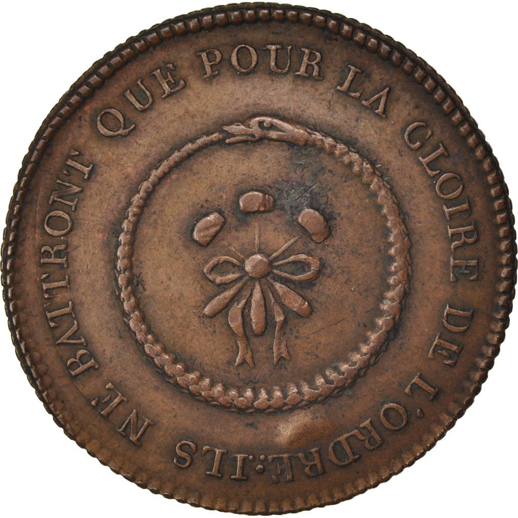 France, Masonic, Token, AU(50-53), Copper, Labouret #325, 7.22