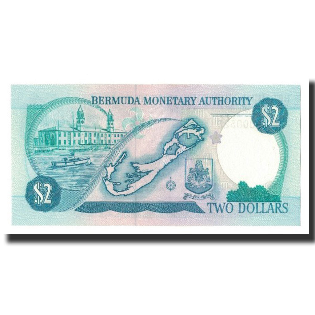 Banconote, Bermuda, 2 Dollars, KM:34b, 1989-08-01, FDS