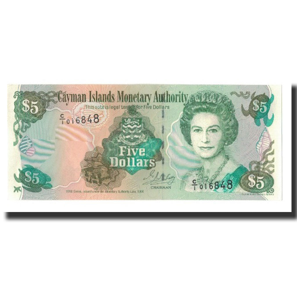 Banknot, Kajmany, 5 Dollars, 1998, KM:22a, UNC(65-70)