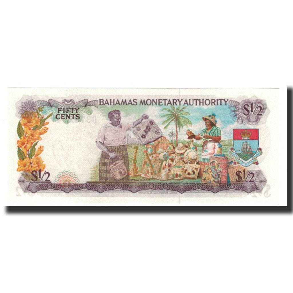 Bahamas, 1/2 Dollar, L.1968, KM:26a, FDS