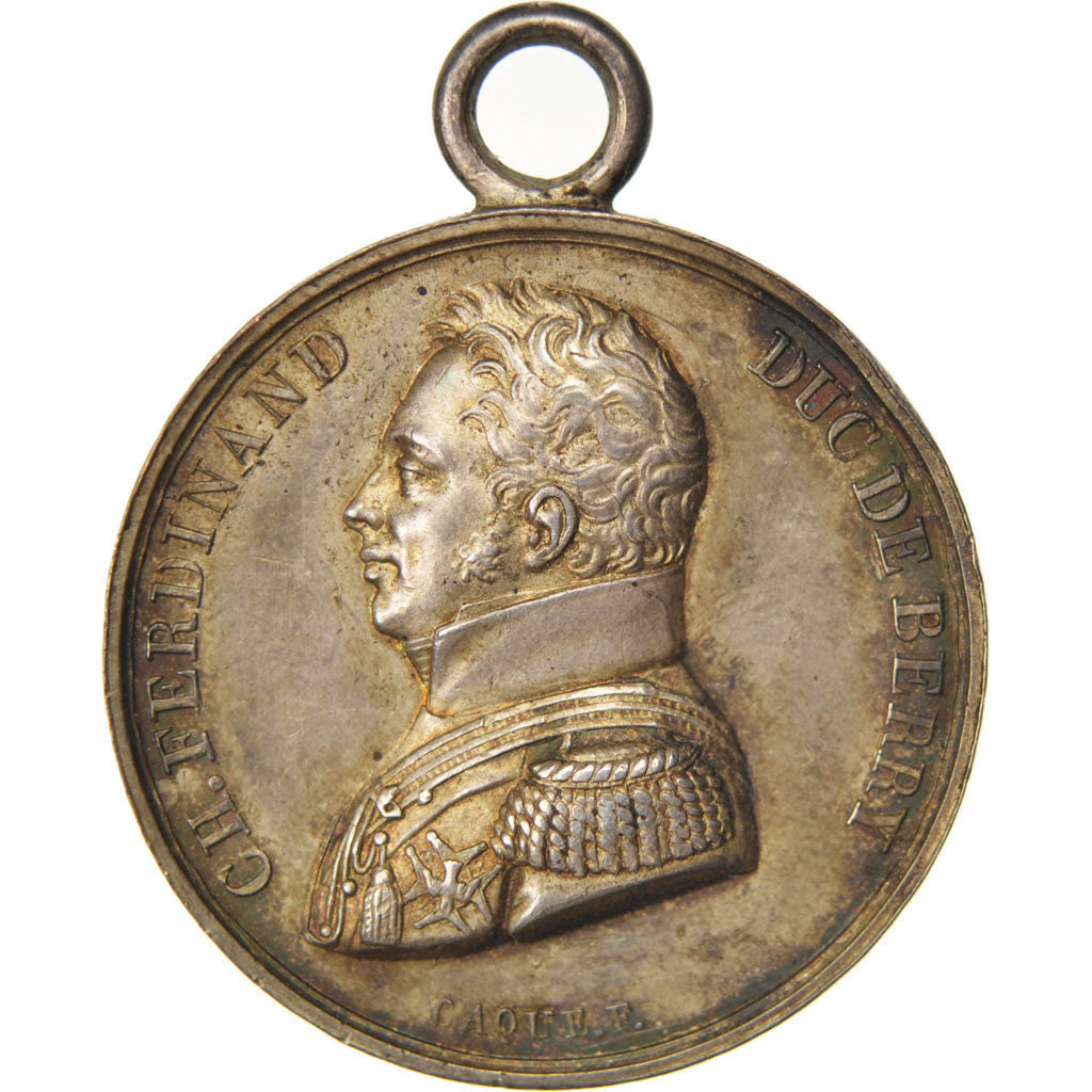 France, Masonic, Token, 1820, AU(55-58), Caqué, Silver, Labouret #79, 7.18