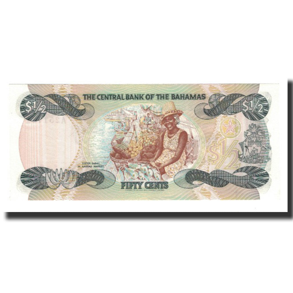 Billete, 1/2 Dollar, L.1974 (1984), Bahamas, KM:42a, UNC